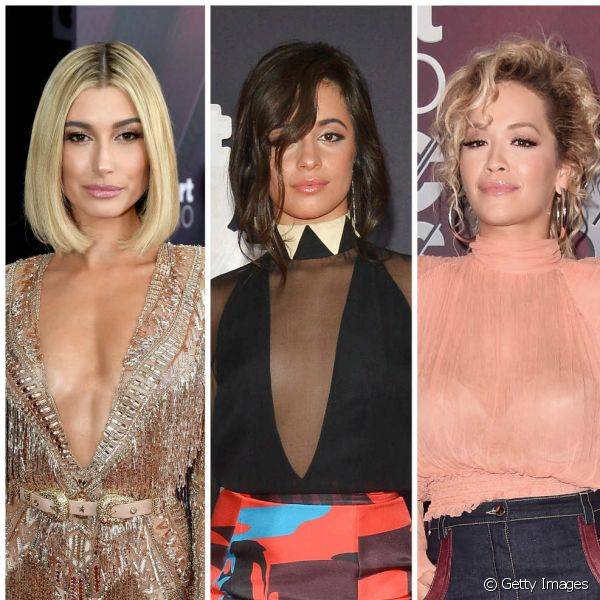 Veja quais foram as apostas de maquiagem das famosas para o iHeart Radio Music Awards 2018 (Fotos: Getty Images)
